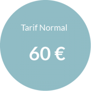 Tarif normal 60 € pour séance d'hypnose